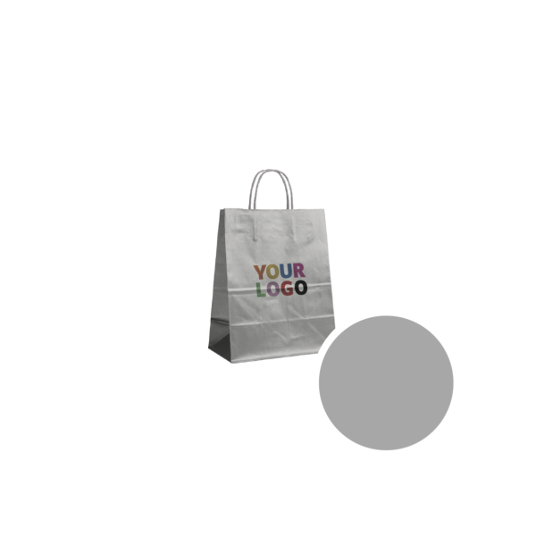 Paper Bags – Silver S (18x8x22cm)