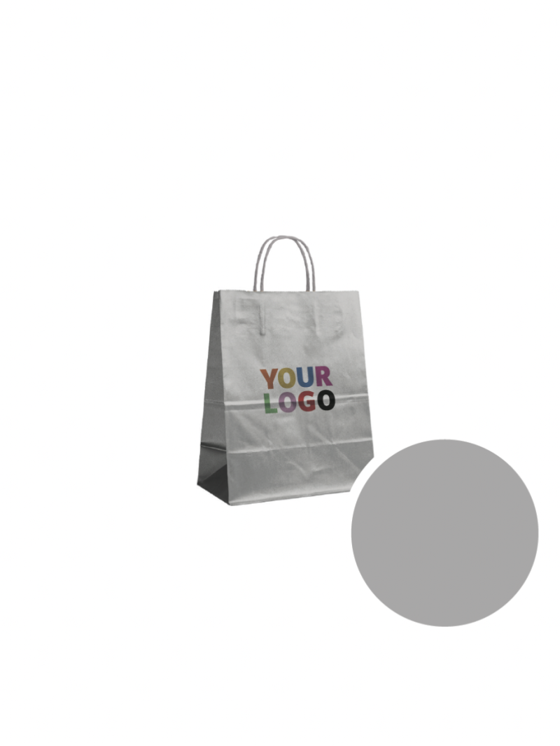 Tas met gedraaid handvat - Zilver S