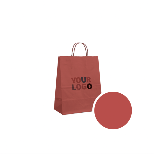 SAC PAPIER ROUGE M (22x10x31cm)