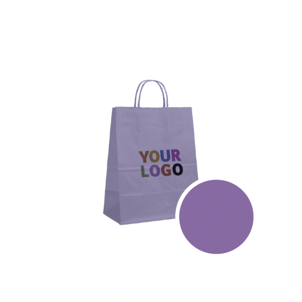 SAC PAPIER LAVENDE M (22x10x31cm)