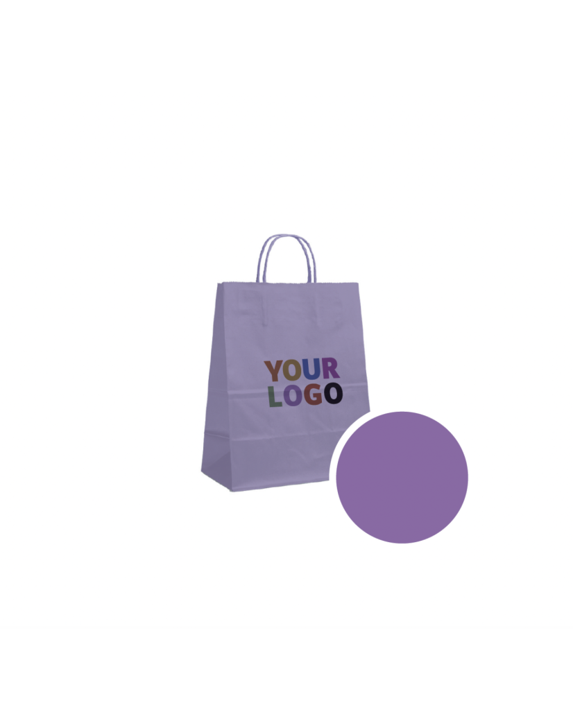 SAC PAPIER LAVENDE M (22x10x31cm)