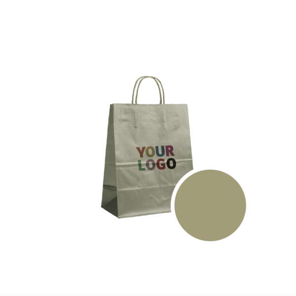 SAC PAPIER DORÉ M (22x10x31cm)
