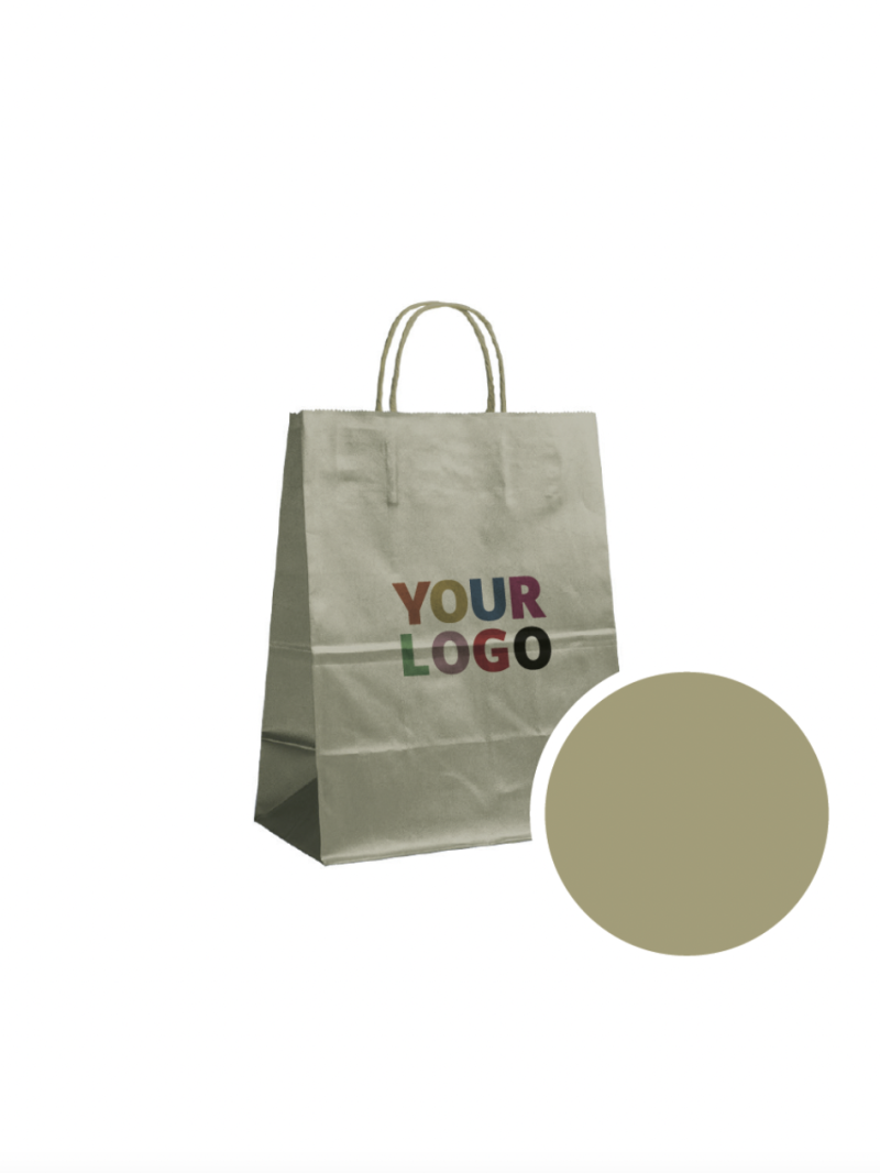 SAC PAPIER DORÉ M (22x10x31cm)