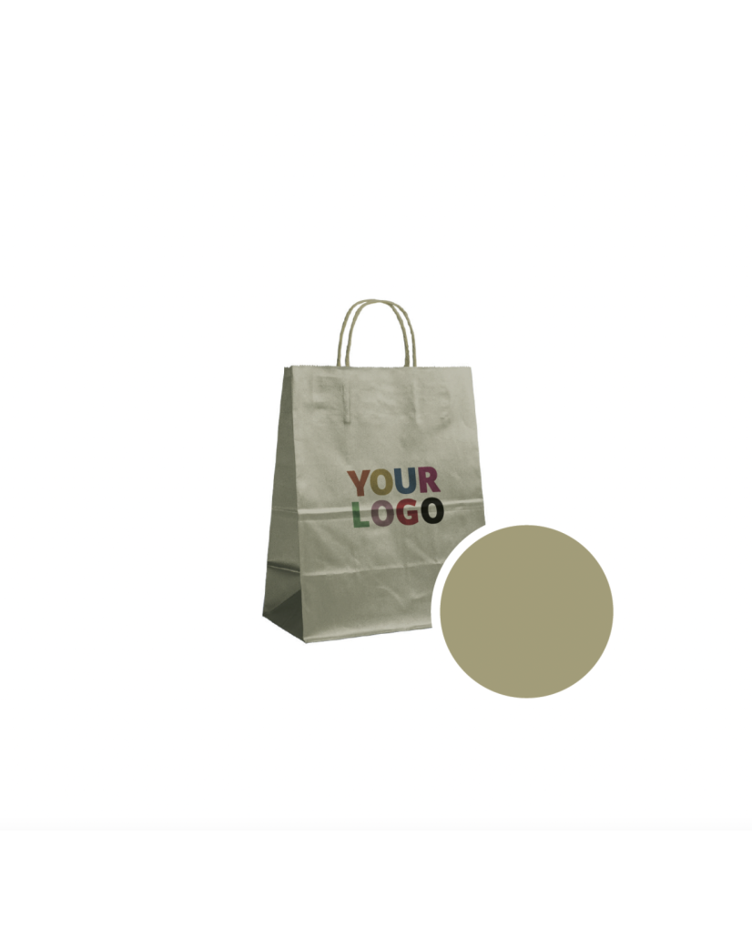 SAC PAPIER DORÉ M (22x10x31cm)
