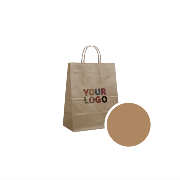 SAC PAPIER BRONZE M (22x10x31cm)
