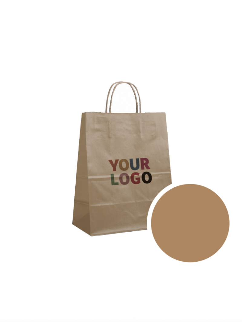 SAC PAPIER BRONZE M (22x10x31cm)