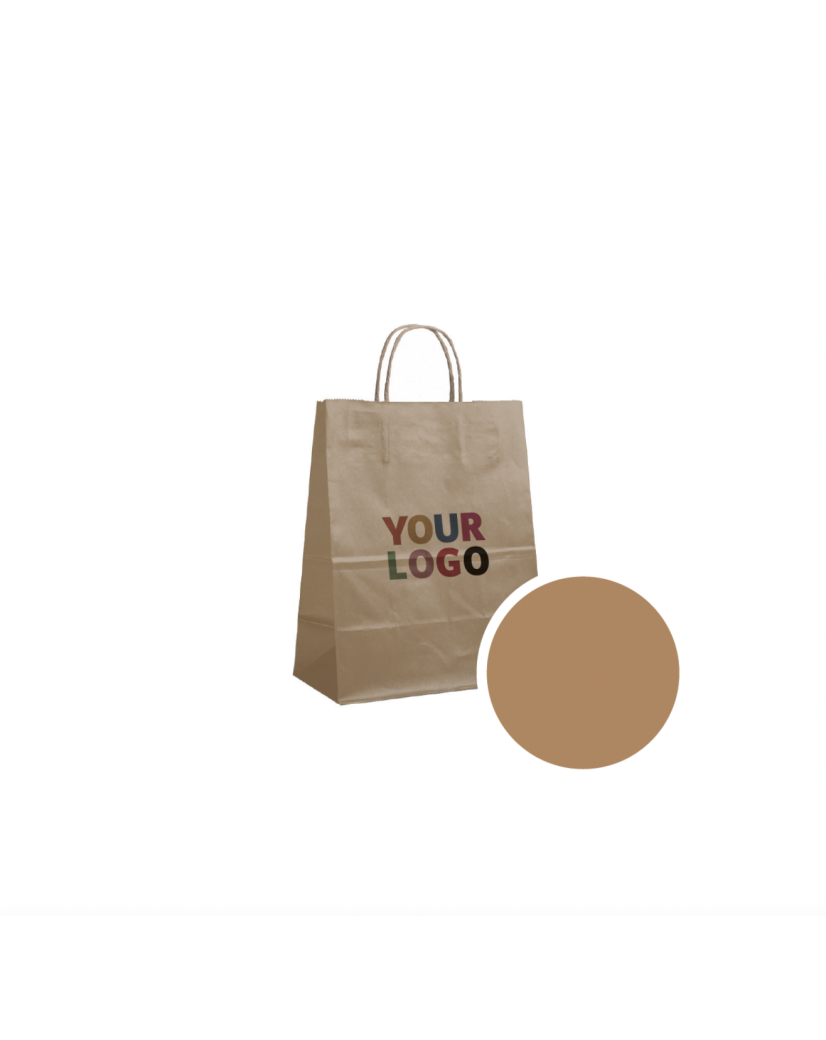 SAC PAPIER BRONZE M (22x10x31cm)