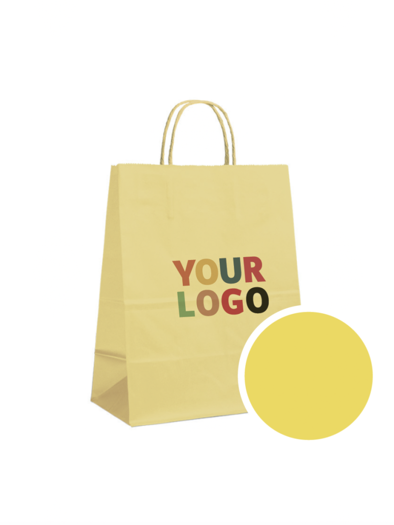SAC PAPIER JAUNE L (32x12x41cm)