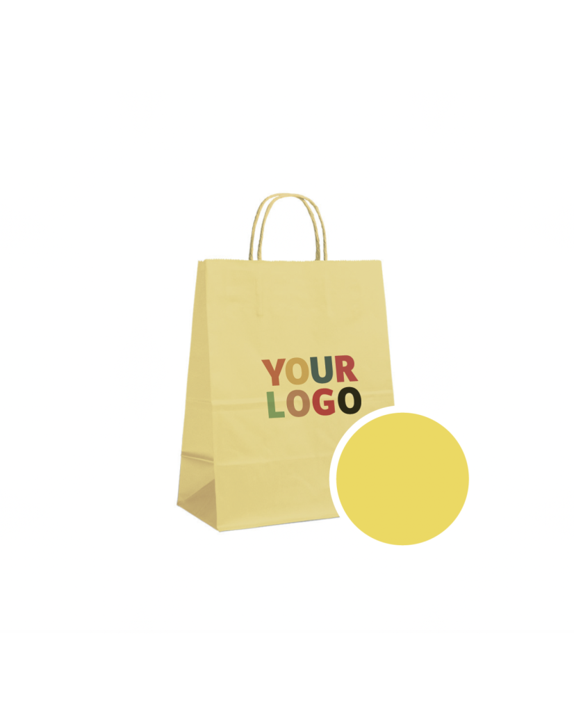 SAC PAPIER JAUNE L (32x12x41cm)