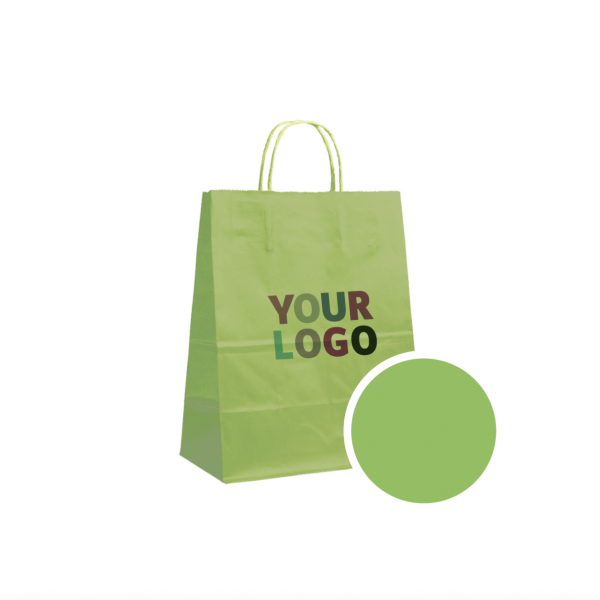 Paper Bag Green L (32x12x41cm)