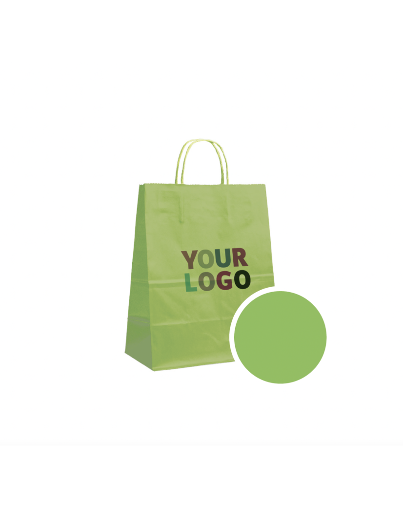 Paper Bag Green L (32x12x41cm)
