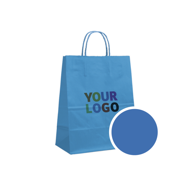 Paper Bag Blue L (32x12x41cm)