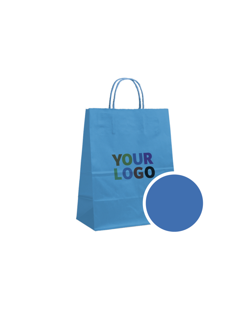 Paper Bag Blue L (32x12x41cm)