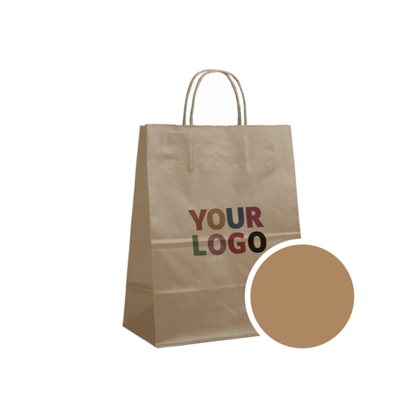 SAC PAPIER BRONZE L (32x12x41cm)