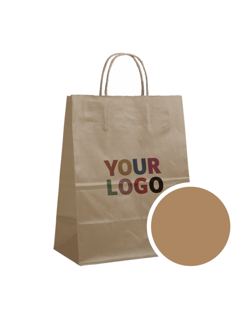 SAC PAPIER BRONZE L (32x12x41cm)
