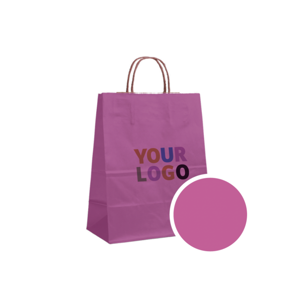 Paper Bag Pink L (32x12x41cm)