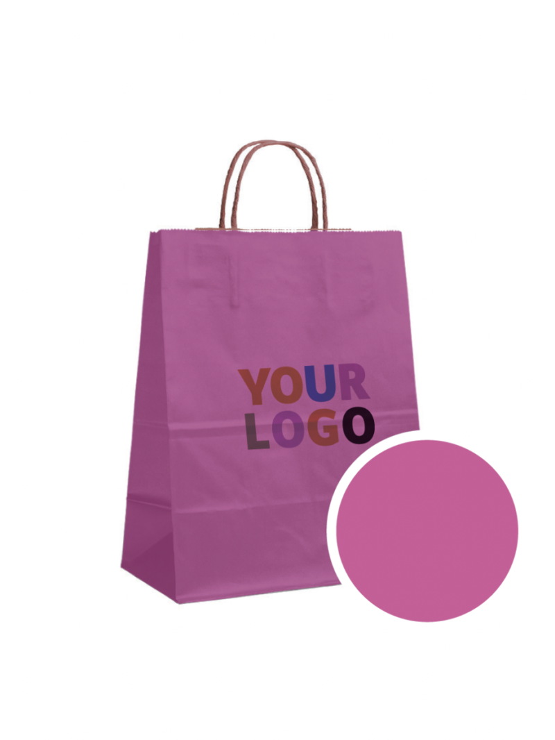 SAC PAPIER ROSE L (32x12x41cm)