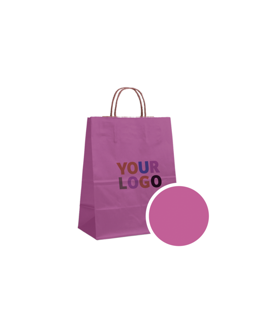 SAC PAPIER ROSE L (32x12x41cm)