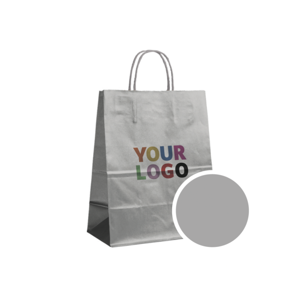 Paper Bag Silver L (32x12x41cm)