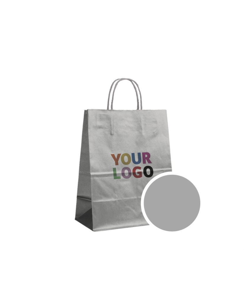 Paper Bag Silver L (32x12x41cm)
