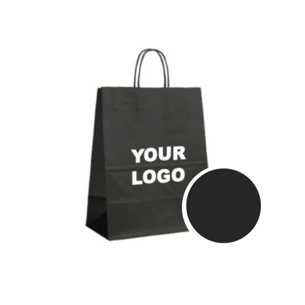 Paper Bag Black L (32x12x41cm)