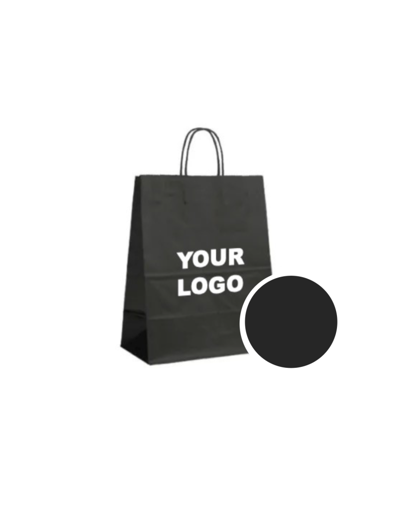 Paper Bag Black L (32x12x41cm)