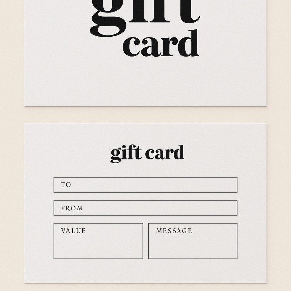 Gåva" gift card
