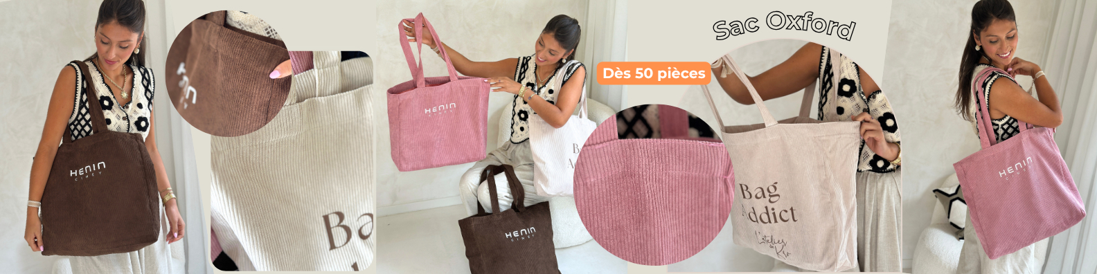 Sac Oxford en velours